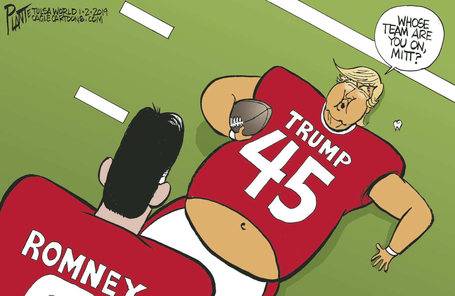 Bruce Plante Cartoon: Mitt and the Donald
